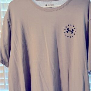 Under Armour Men's Grey T-Shirt with Star Logo